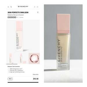 Givenchy Skin Perfecto Radiance Reviver Emulsion - 1.7 oz / 50 mL. MSRP$92!